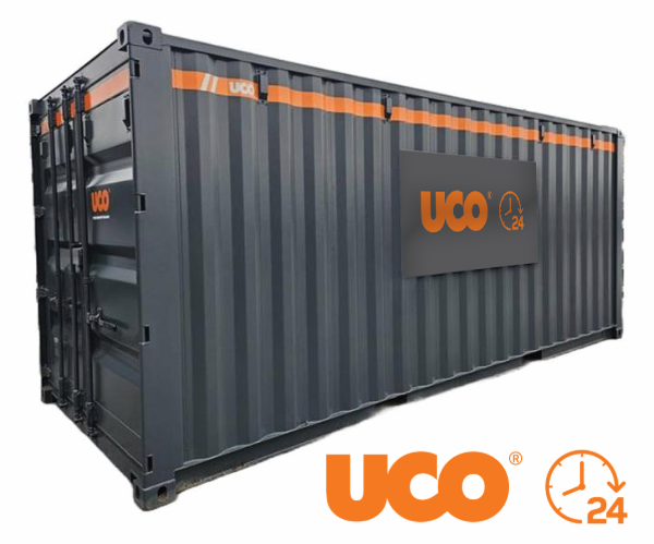 Container < 20' isolert m/El., reol og gangdør